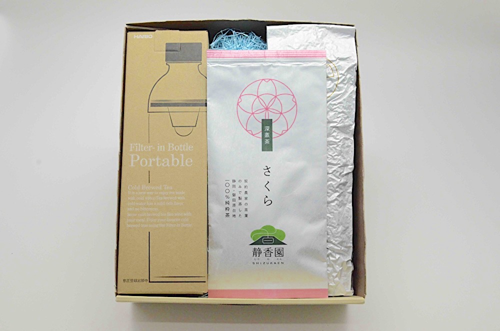 【昨年度産のお茶です】【すぐに発送します】フィルターインボトルPortableとおすすめ茶葉①