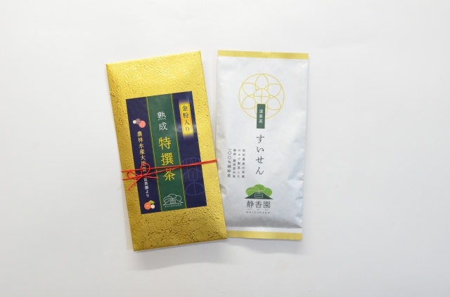 農林水産大臣賞受賞茶園からお手元へ│金粉入り特撰茶、すいせん【送料無料】【ポスト投函便】